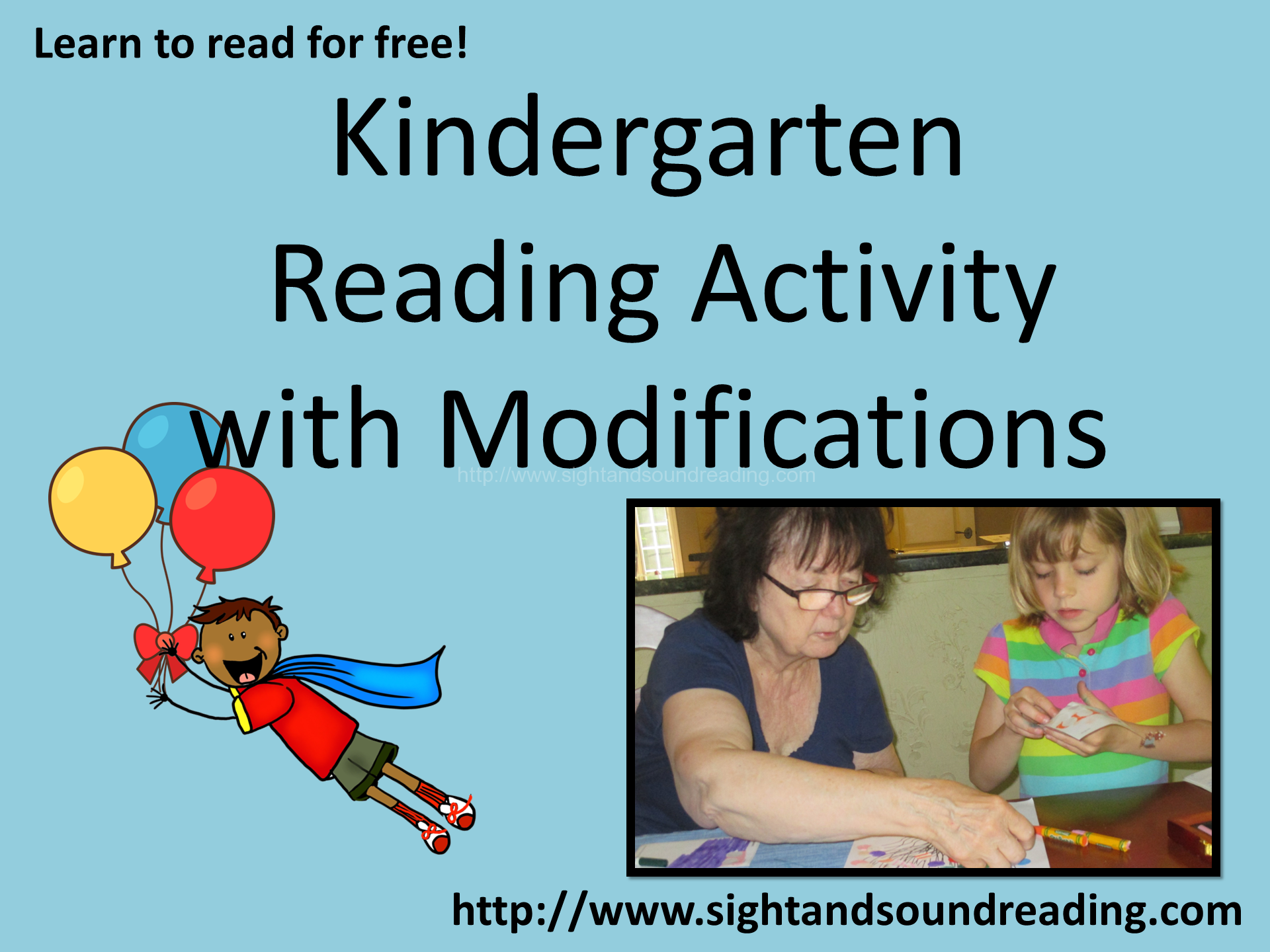 kindergarten reading activity