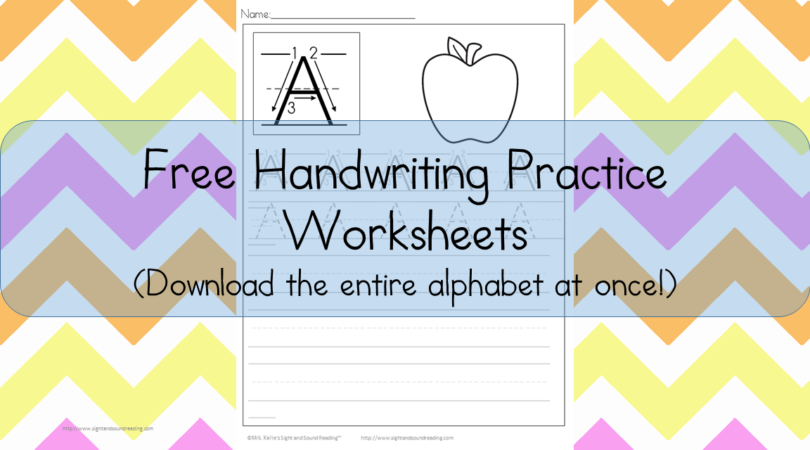 Free Handwriting Worksheets for Kids