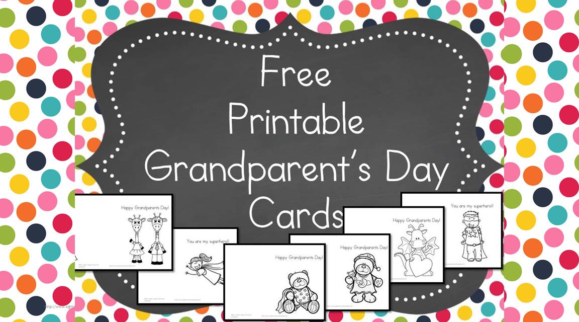 Printable Grandparents Day Cards Free and Fun!