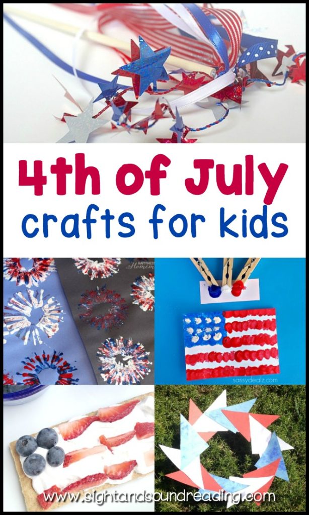 Easy Fourth of July Crafts | Mrs. Karle's Sight and Sound Reading