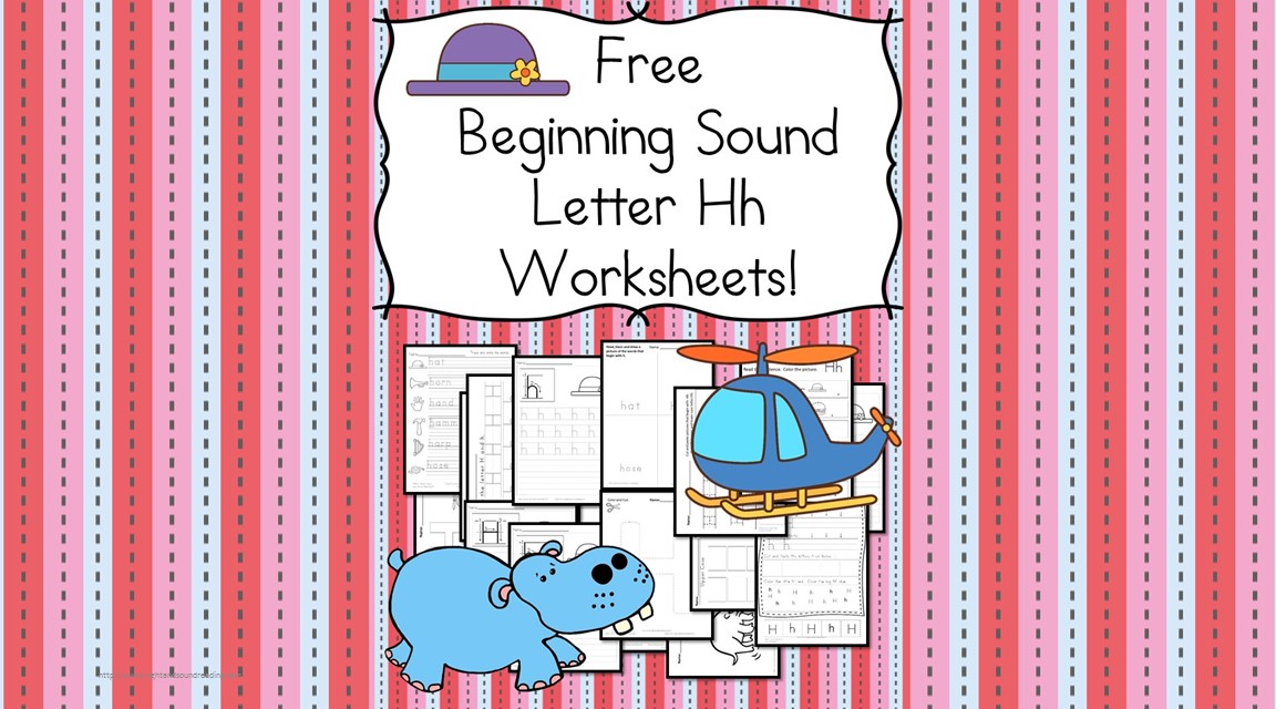 18 free beginning sound h worksheets free download