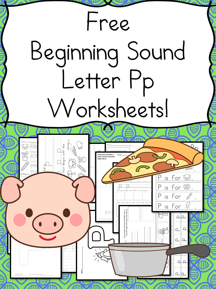 18 Free Letter P Beginning Sound Worksheets Easy Download 