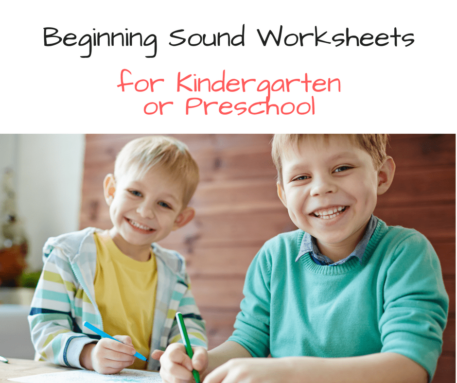 Over 500 Free Beginning Sound Worksheets for Kindergarten or Preschool ...