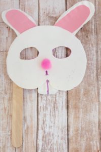 Bunny Craft for Preschool: Paper Plate Bunny Mask | Mrs. Karle's Sight ...