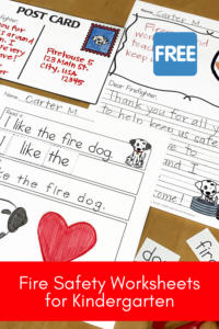 Fire Safety Worksheets for Kindergarten | Mrs. Karle's Sight and Sound ...