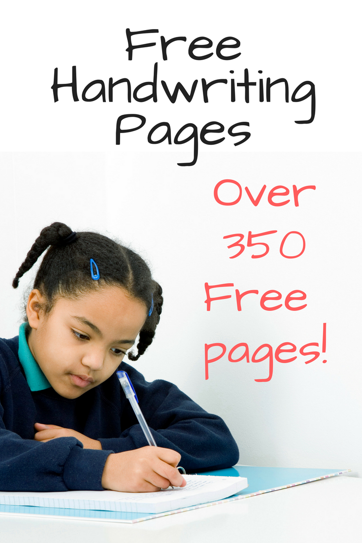 Free Handwriting Practice Worksheets