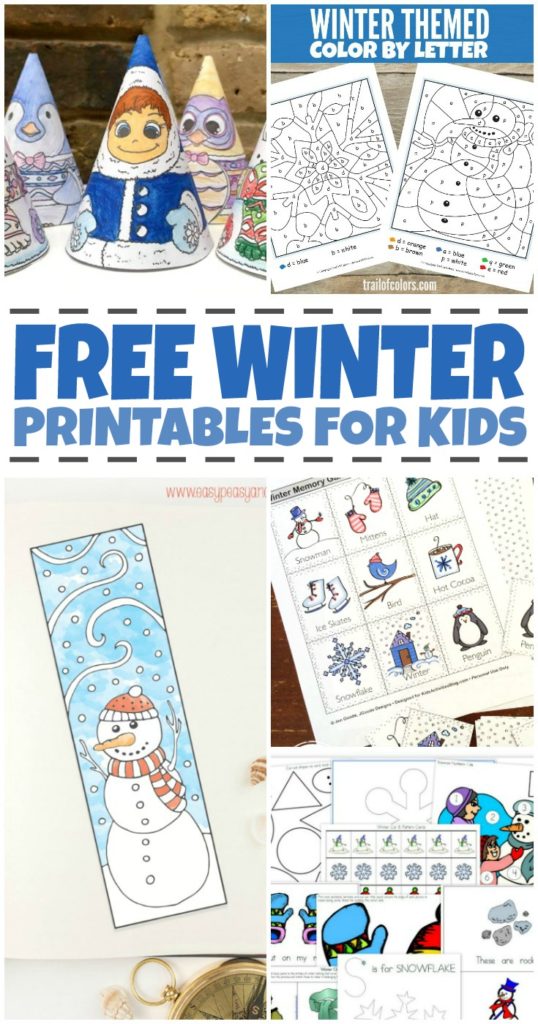 Free Winter Worksheets For Kids 