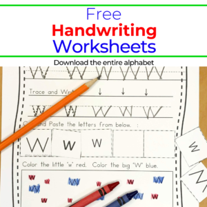 Handwriting: Free Handwriting Practice Worksheets for Kids