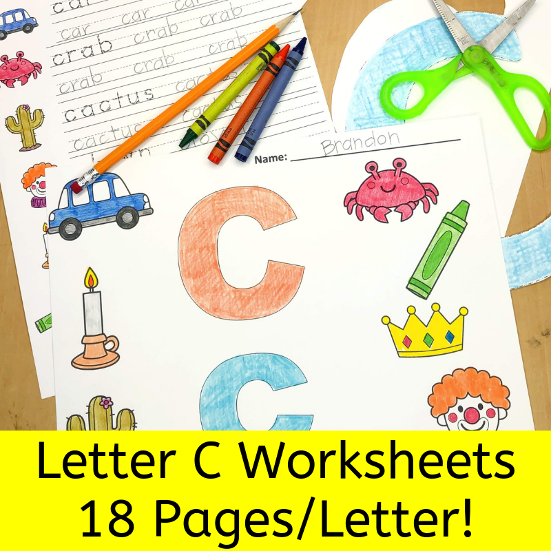 18 free Beginning Sound C Worksheets with easy download | Mrs. Karle's ...