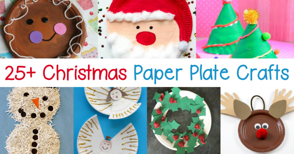 Paper Plate Christmas Craft (with FREE Printables) • In the Bag