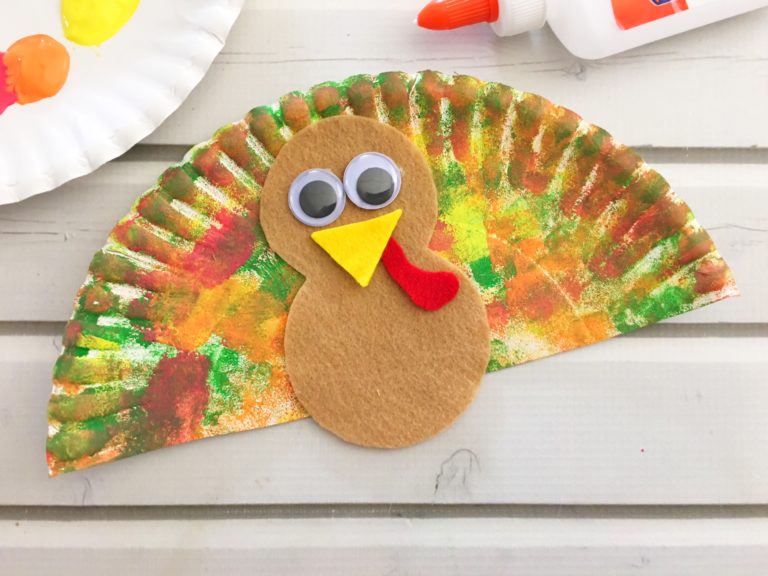 Paper Plate Turkey Craft for Preschoolers | Mrs. Karle's Sight and ...
