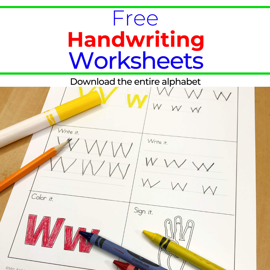 Handwriting Worksheets for Kids (You Can Customize and Edit) –  CrystalandComp