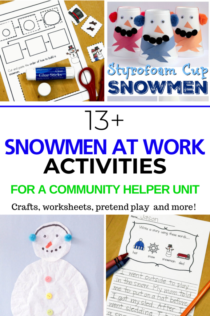 Snowmen at Work Activities & Lesson Ideas | Mrs. Karle's Sight and ...